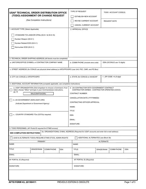 afto form 43 download.